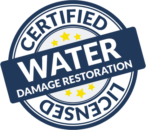 Certified and licensed water damage restoration