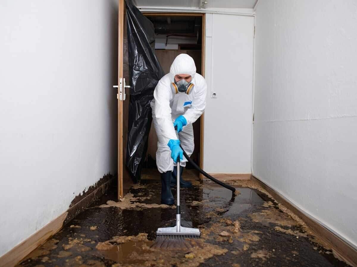 Sewage backup cleanup and sanitizing
